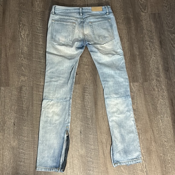 mnml distressed zipper denim - Picture 2 of 4